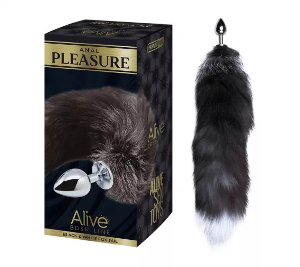 Alive Anal Pleasure - közepes anál dildó rókafarokkal