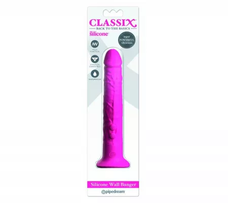 Classix - péniszes, tapadótalpas vibrátor, pink
