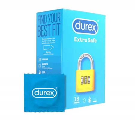 Durex Extra Safe - Biztonságos óvszer 18db