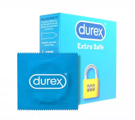 Durex Extra Safe - Biztonságos óvszer (3db)