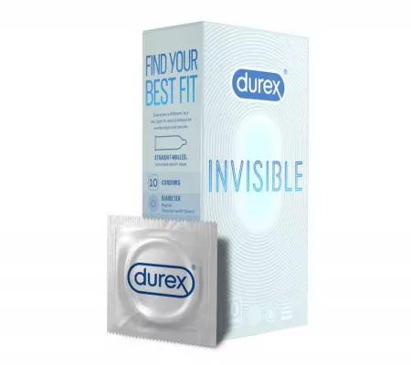Durex Invisible - Szenzitív óvszer, 10db