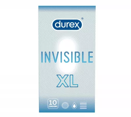 Durex Invisible XL - extra nagy óvszer, 10db
