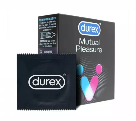Durex Mutual Pleasure - késleltető óvszer, 3db