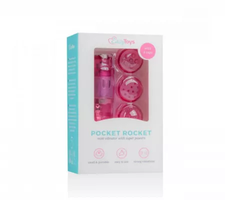 Easytoys Pocket Rocket - vibrátoros szett, pink