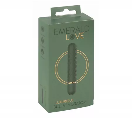 Emerald Love - akkus rúdvibrátor, zöld