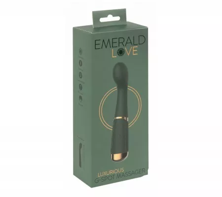 Emerald Love - akkus, vízálló G-pont vibrátor, zöld