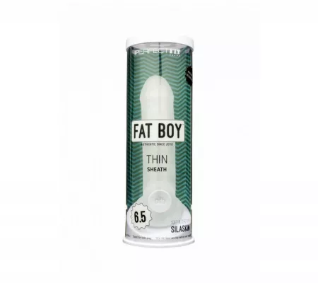 Fat Boy Thin - tejfehér péniszköpeny, 17cm