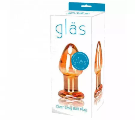 Glas Over Easy - üveg Anál Dildó, Arany