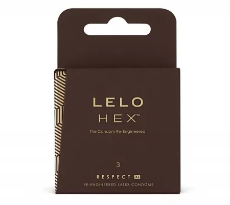 LELO Hex Respect XL - luxus óvszer, 3db