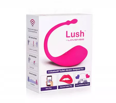 LOVENSE Lush - újratölthető okos vibrotojás, pink