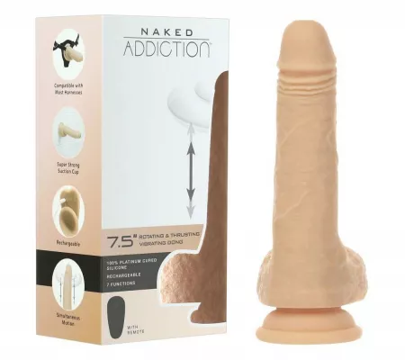 Naked Addiction Thrusting- akkus, lökő vibrátor, 19cm