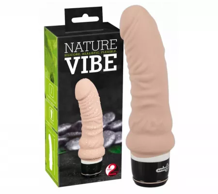 Nature Vibe - szilikon vibrátor, natúr