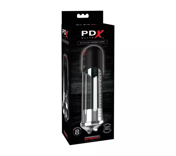 PDX Blowjob - automata péniszpumpa ajkakkal, fekete