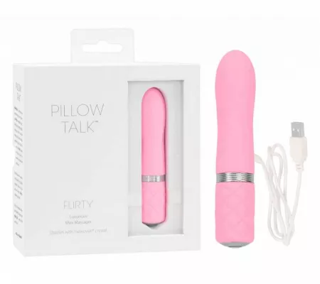 Pillow Talk Flirty - akkus rúd vibrátor, pink