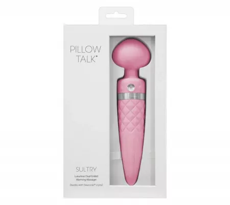 Pillow Talk Sultry - melegítős masszírozó, pink