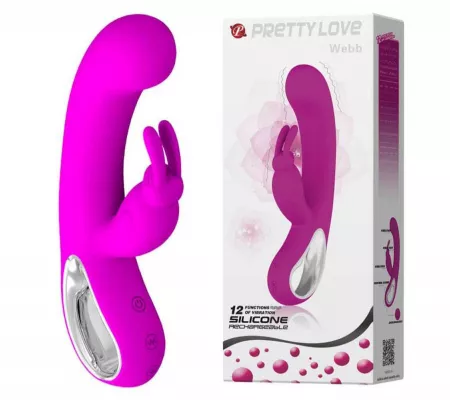 Pretty Love Webb - akkus, vízálló, csiklókaros vibrátor, pink
