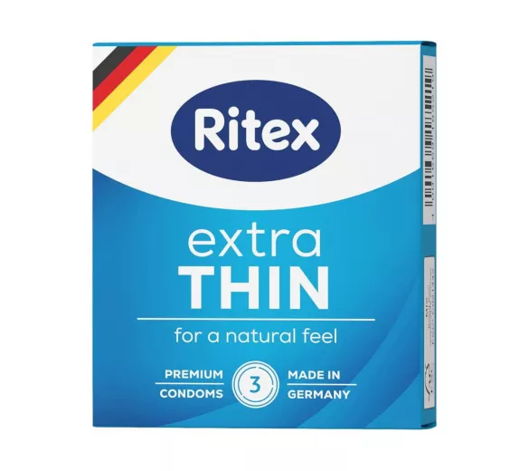 RITEX Extra Thin - vékonyfalú óvszer, 3db