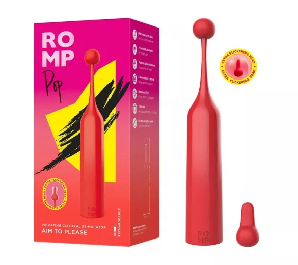 ROMP Pop - gyönyör pont minivibrátor, piros