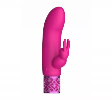 Royal Gems Dazzling - akkus, csiklókaros vibrátor, pink