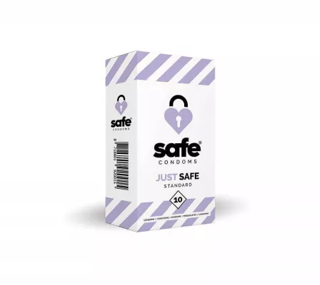 SAFE Just Safe - standard, vaníliás óvszer, 10db