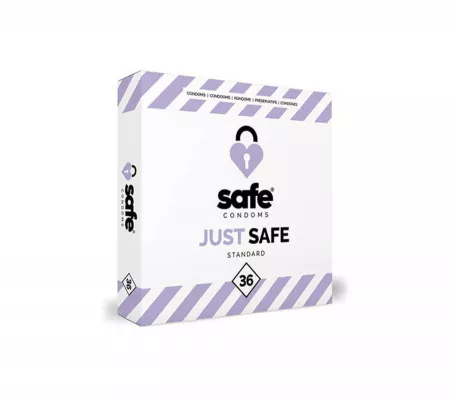 SAFE Just Safe - standard, vaníliás óvszer, 36db