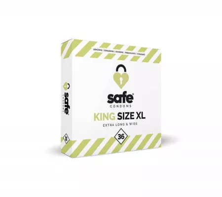 SAFE King Size XL - extra nagy óvszer, 36db