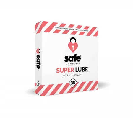 SAFE Super Lube - extra síkos óvszer, 36db