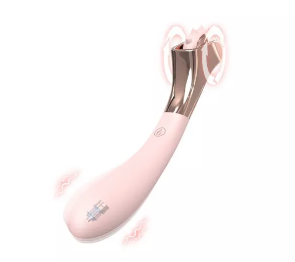 Sex HD - akkus, vízálló vibrátor és ingerkerék, pink