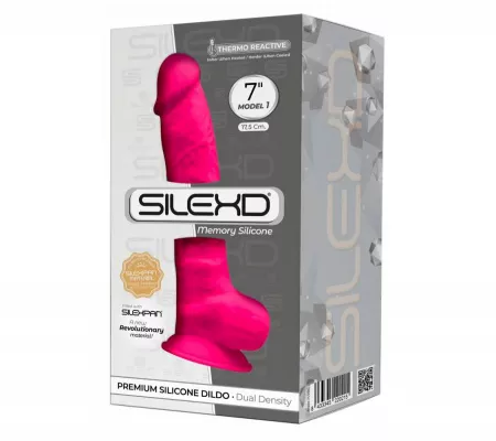 Silexd  7 - Herés Dildó, 17,5 Cm, Pink