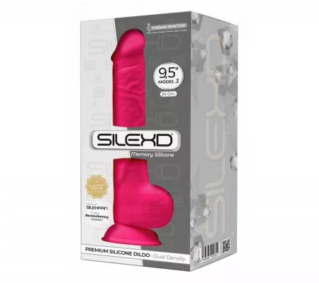Silexd  9,5 - Herés Dildó, 24cm, Pink