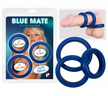 Vastagfalú Szilikongyűrű Trió (kék)