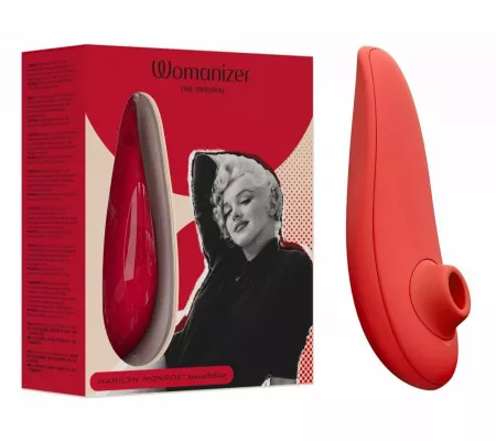 Womanizer Marilyn Monroe - akkus csiklóizgató, piros